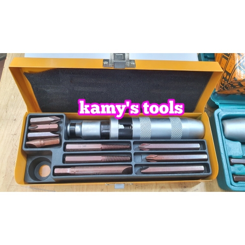 Bộ tua vít đóng tự động và lấy ốc vít gãy Santa 12 chi tiết, tô vít đóng