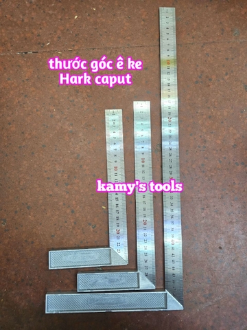 Thước ê ke đo góc vuông 25cm 30cm 50cm Hark Caput 250mm 300mm 500mm
