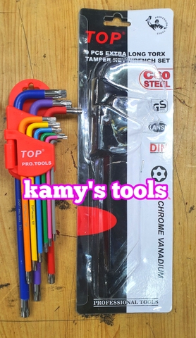 Bộ khóa lục giác bi và bông hoa thị Top 9 cây model LU-9CMAU và LU-9CMAUBM