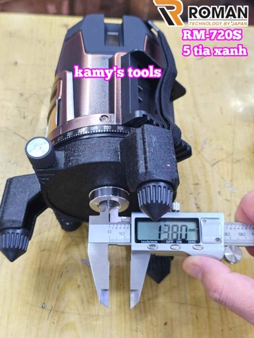 Máy cân mực bắn cốt căn laser 5 tia xanh Roman RM-720S