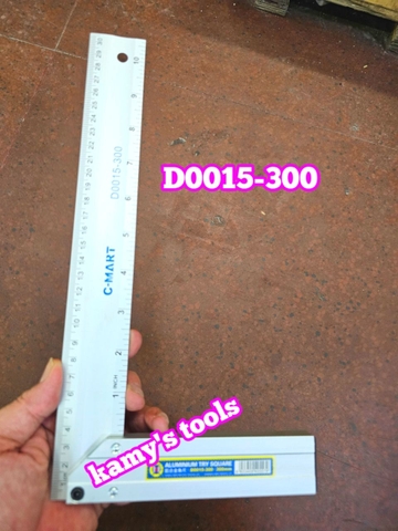 D0015-300 Thước ke góc vuông hợp kim nhôm 300mm C-mart