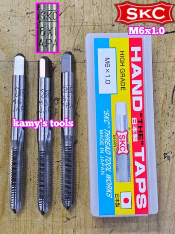 Bộ taro ta rô SKC M6x1.0 Nhật 3 mũi chính hãng logo khắc rõ nét