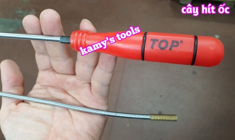 Cây hít ốc nam châm lò xo dẻo xoay mọi hướng Top 180606-A, cần hít ốc