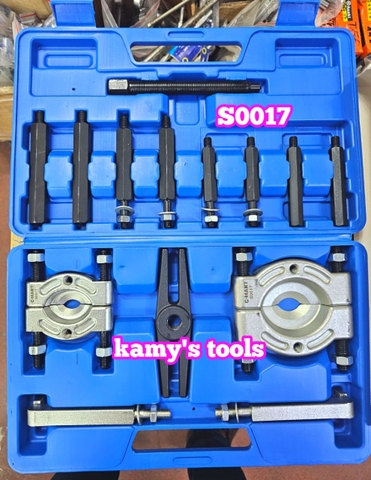 S0017 Bộ vam cảo đĩa chặn tháo vòng bi bạc đạn 30mm 75mm, bộ cảo đĩa mặt trăng 14 chi tiết C-mart