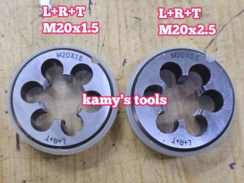 Bàn ren M20x1.5 M20x2.5 L+R+T (LRT) dụng cụ tạo ren ngoài bulong