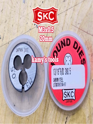Bàn ren SKC M3x0.5 (3x0.5) đường kính 13/16 inch 20mm SKC-432003A
