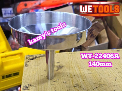 Phễu inox thép không gỉ chiết rót chất lỏng có quay treo 6 inch 140mm Wetools WT-22406A