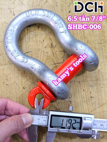 Ma ní omega chốt vặn ren SHBC-006 DCH 6.5 tấn 7/8 inch đường kính ty ren 25mm