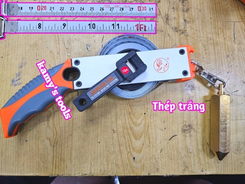 Thước đo dầu 5 mét 10 mét 15 mét 20 mét 30 mét thép trắng Lion