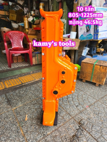 Kích cơ khí quay tay 10 tấn chiều cao 805mm-1225mm Kawasaki JQ-10