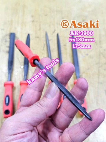 Bộ dũa giũa mini 6 cây Asaki AK-3900 cỡ 5mm 5x180mm