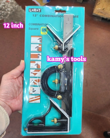 Thước đo góc ê ke góc vuông đa năng L+R+T dài 12 inch 305mm