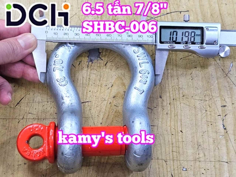Ma ní omega chốt vặn ren SHBC-006 DCH 6.5 tấn 7/8 inch đường kính ty ren 25mm