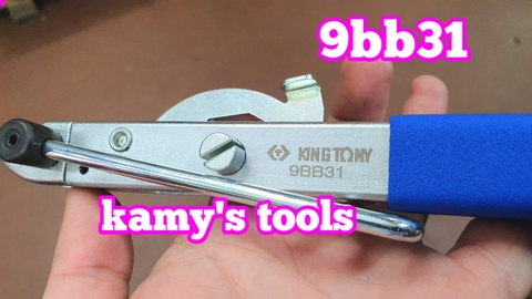 Dụng cụ siết cắt dây đai inox trục láp ,kìm siết đai láp, siết quai nhê cổ dê láp ô tô Kingtony model 9BB31