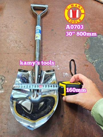 Xẻng làm vườn inox 30 inch 800mm C-Mart A0703