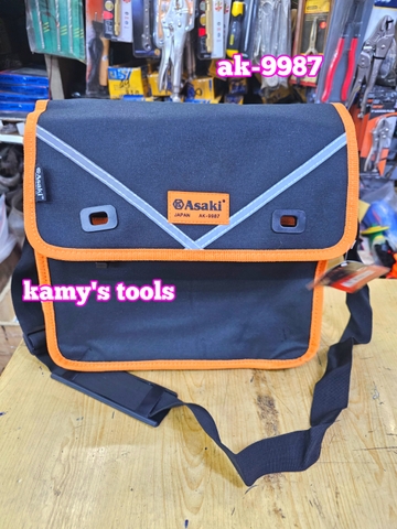 AK-9987 Túi xách đựng dụng cụ đồ nghề đa năng Asaki 320x110x290mm