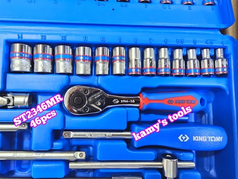 Bộ tuýp khẩu Kingtony 1/4 inch 46 chi tiết ST2346MR 4mm-14mm