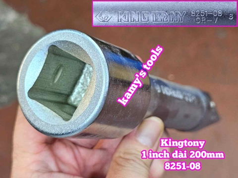 Cần tuýp nối khúc nối Kingtony 1 inch 8251-08 dài 8 inch 200mm