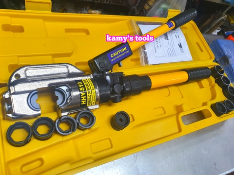 Kìm ép cos thủy lực HHY-510 TLP 16 tấn mở miệng 38mm đầu chữ C