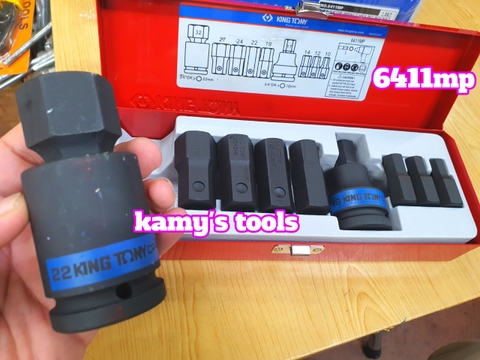 Bộ tuýp khẩu lú đầu lục giác 3/4 inch kingtony model 6411MP