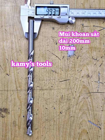 Mũi khoan sắt dài 200mm cỡ 9mm 10mm 11mm 12mm Wetools WT-232009 WT-232010 WT-232011 WT-232012