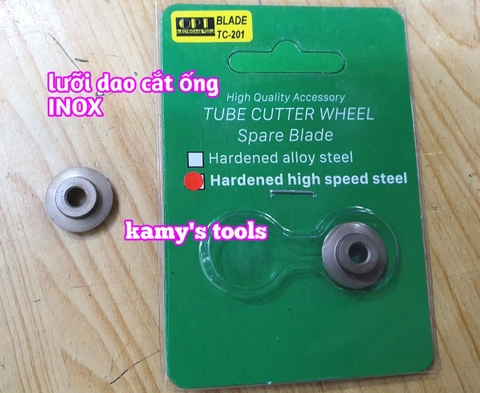 Lưỡi dao cắt ống inox OPT đường kính 17mm sử dụng cho dao cắt ống TC-201 TC-106S và các loại khác chính hãng đài loan