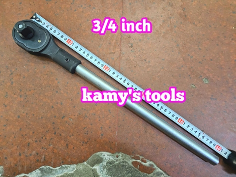 3/4 inch Cần tuýp siết tự động đảo chiều Santa 24 răng đầu vuông đen dài 500mm 86-920