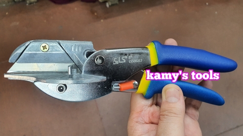Kéo cắt góc nẹp, kìm cắt góc len nhựa điều chỉnh nhiều góc độ LS500217 tặng 2 lưỡi dao