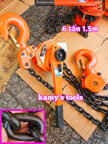 Pa lăng xích lắc tay Nitto 6 tấn 1.5m (1.5 mét) VR-60 xích đôi chuẩn G80 cao cấp