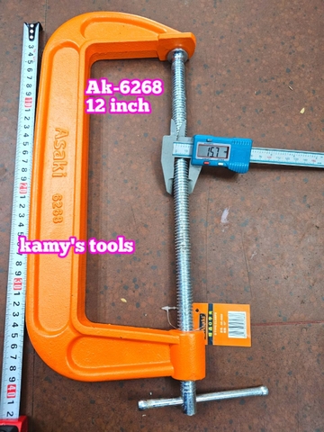 Cảo chữ C Asaki 12 inch 300mm Asaki AK-6268