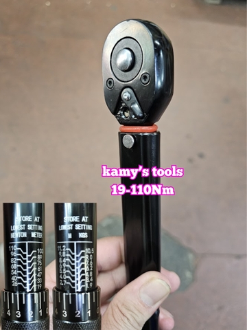 Cần siết lực chỉnh lực đen 3/8 inch 19-110Nm dài 367mm