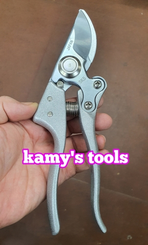 Kéo cắt cành Japan Nhật Bản lưỡi thép SK-5 siêu bền trợ lực cắt nhẹ