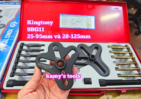 Bộ cảo vô lăng xe ô tô 18 chi tiết Kingtony 9BG11 2 đầu cảo 25-95mm và 28-125mm