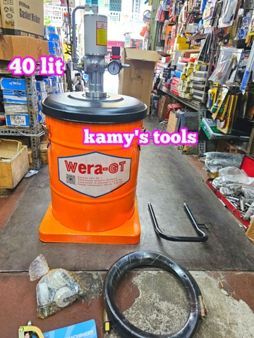 40 lít Máy bơm mỡ hơi khí nén WERA-GT
