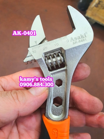 Mỏ lết cán bọc nhựa Asaki 8 inch 200mm Asaki AK-0401