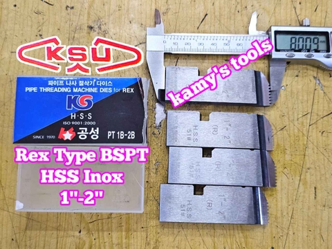 Dao tiện tiện ren ống INOX HSS Rex hiệu Kong Sung KSU 1-2 inch (34-60mm) hệ ren BSPT