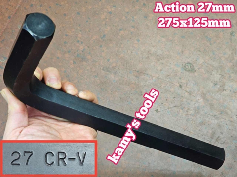 Lục giác đầu bằng thép đen Action 27mm dài 275mm ACHW-2827 KHÔNG LOGO