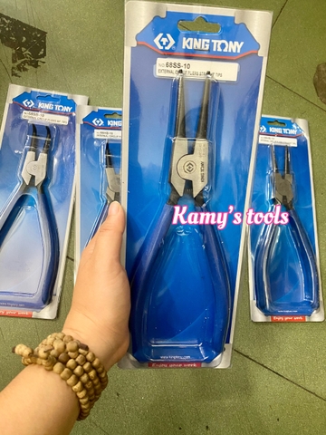 Kìm mở phe Kingtony 10 inch 250mm 68SB-10 68HB-10 68SS-10 68HS-10 (kìm mở phe trong ngoài cong thẳng) bán lẻ từng cây