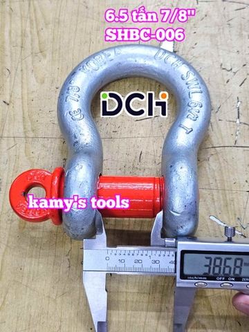 Ma ní omega chốt vặn ren SHBC-006 DCH 6.5 tấn 7/8 inch đường kính ty ren 25mm