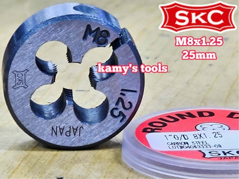 Bàn ren SKC M8x1.25 (8x1.25) đường kính 1 inch 25mm SKC-432008A