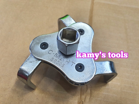 Cảo lọc dầu 3 chấu chân dẹp C-Mart Model S0005, cảo lọc nhớt