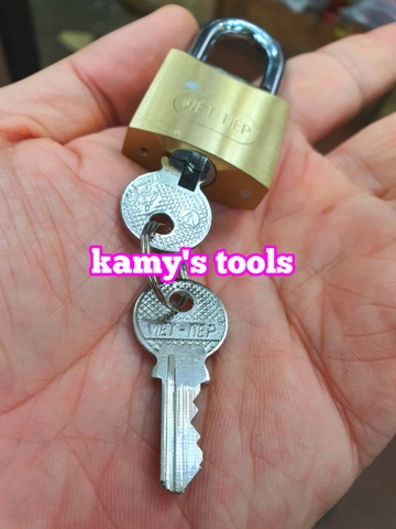 [Chính hãng] Ổ khóa việt tiệp thau bấm 3 phân model 01280