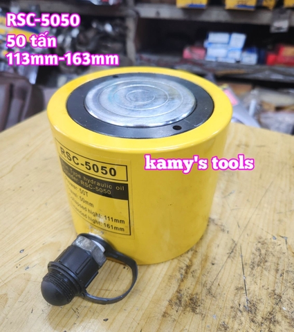 Kích thủy lực 50 tấn hành trình 50mm RSC-5050 113mm-163mm dạng lùn Kamytools
