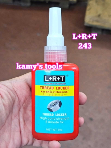 Keo khóa ren đa năng giữ chặt bu lông mối nối ren kim loại chống dầu 243 L+R+T trọng lượng 50g