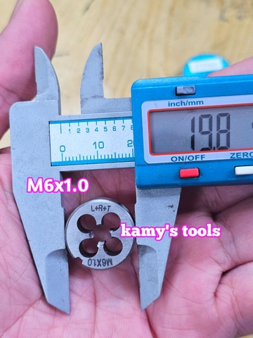 Bàn ren M6x1.0 (6x1.0) L+R+T (LRT) dụng cụ tạo ren ngoài bulong
