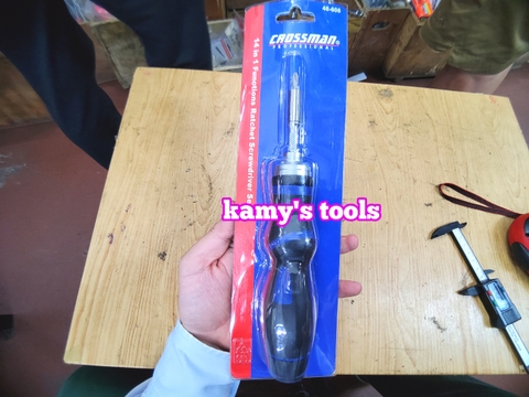 Tua vít tự động đảo chiều 14 chi tiết model 46-606 Crossman, tô vít