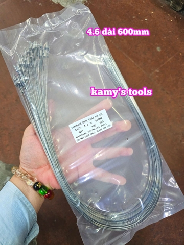 Dây thít dây rút inox 4.6mm 7.9mm inox 304 dài 100mm 150mm 200mm 250mm 300mm 350mm 400mm 500mm 600mm 800mm 1000mm 1200mm