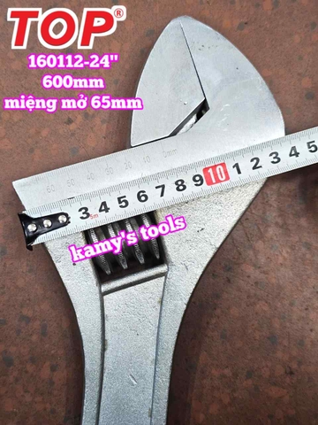 Mỏ lết miệng 24 inch 600mm TOP 160112-24 mở miệng tối đa khoảng 65mm