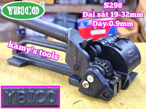 Dụng cụ đóng đai siết căng dây đai sắt thép Ybico S298 19-32mm dài 500mm
