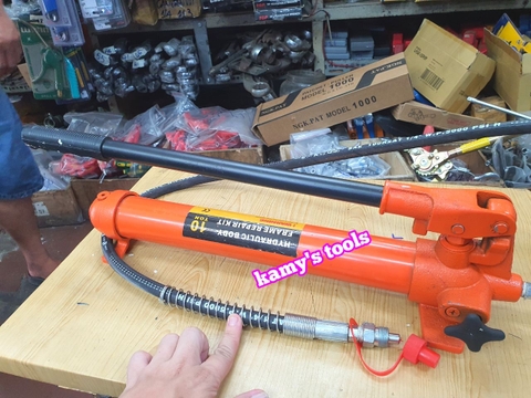 Bơm tay thủy lực xi lanh kéo nắn khung sửa chữa thân xe ô tô 10 tấn